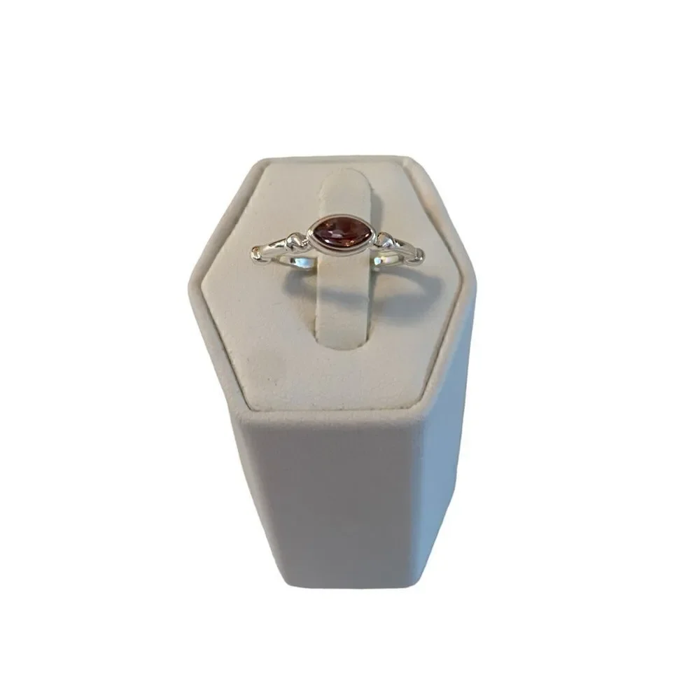 Silver Tone Multi-Stone Ring Stack in Sizes 5, 6 & 7..